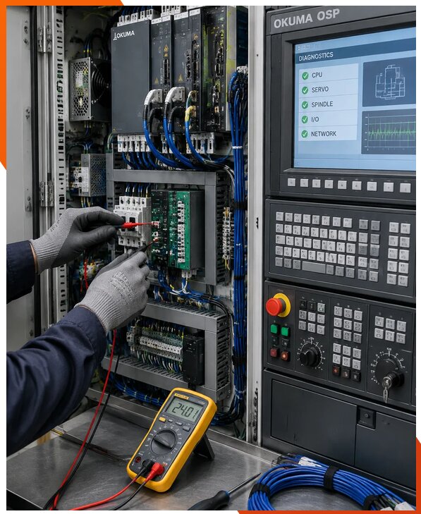 Ремонт систем ЧПУ Okuma OSP в Карабулаке