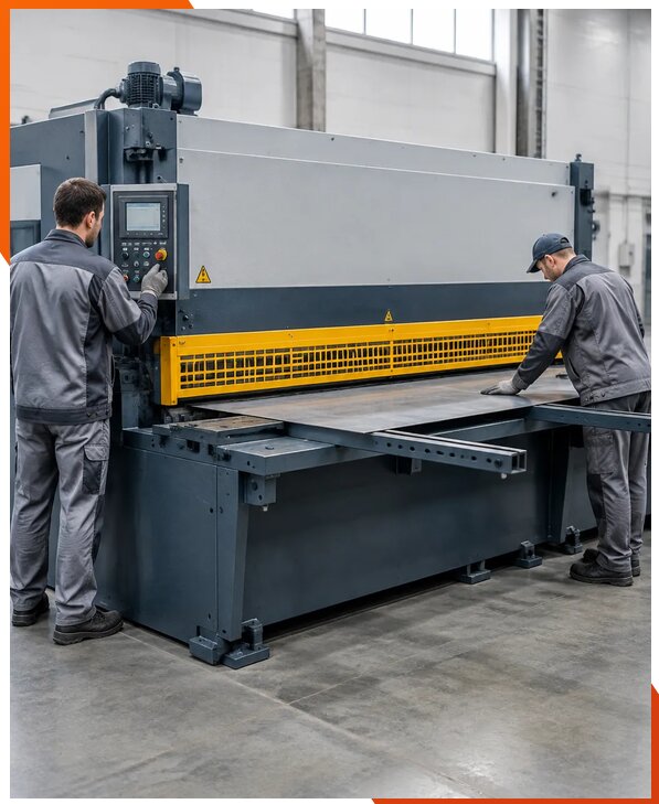 Монтаж и пусконаладка гильотинных ножниц в Карабулаке